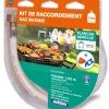ADDAX - Kit de connexion butane (détendeur + tuyau 1,50m +cle) addax