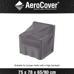 AEROCOVER - Housse de protection respirante pour chaise de jardin pour chaise 75x78x65/90 cm