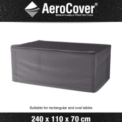 AEROCOVER - Housse de protection respirante pour table de jardin pour table 240x110xh70 cm