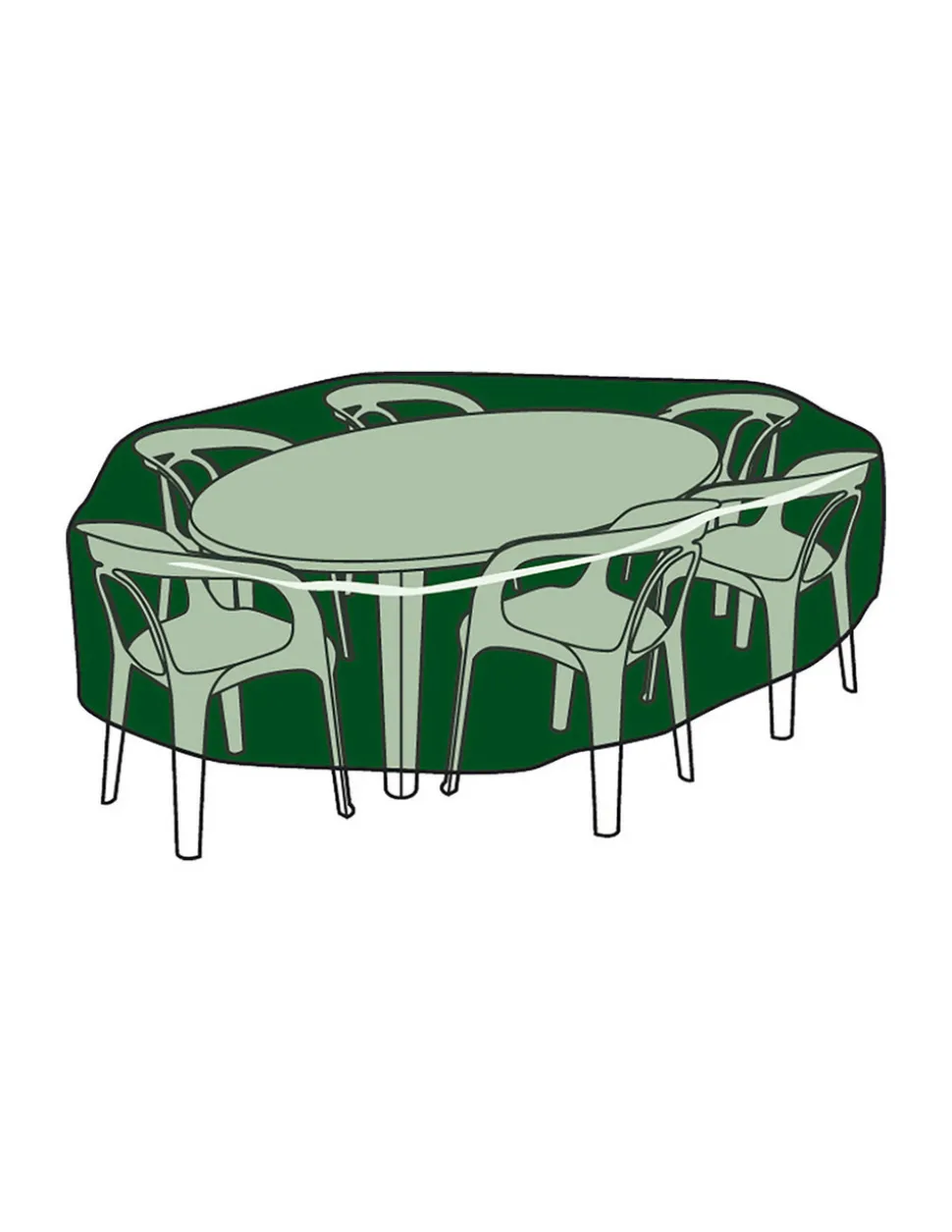 ALTADEX - Couvercle de protection. Housse table et chaise ø325x90cm 100gr/m²