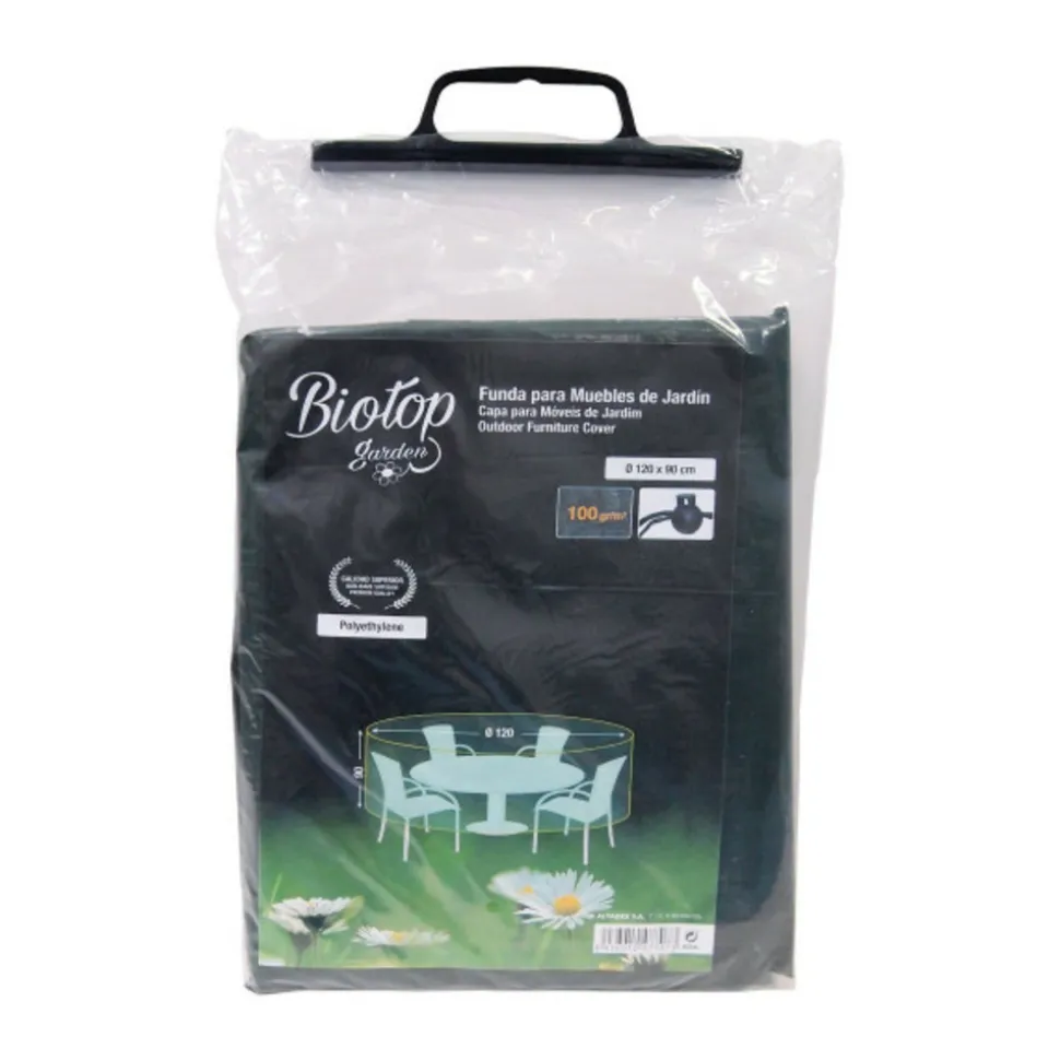 ALTADEX - Étui de protection meubles de jardin vert polyéthylène plastique 120 x 90 cm 100gr/m²