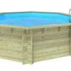 ALTANKA - Piscine de jardin en bois - 4,71x4,72 x h.1,20m