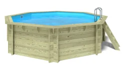 ALTANKA - Piscine de jardin en bois - 4,71x4,72 x h.1,20m