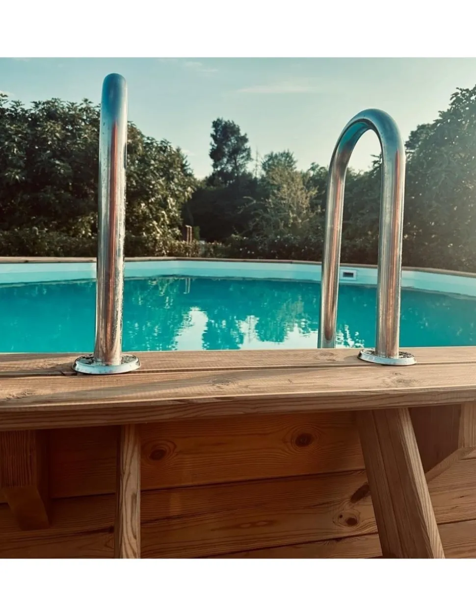 ALTANKA - Piscine en bois nemo 5,79x3,49 - h.1,45 m fixations à visser - bas7304ospl - altanka
