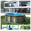 ALTANKA - Piscine en bois nemo 4,3x3 - h.1,18 m fixations à sceller - bas7302ospi - altanka