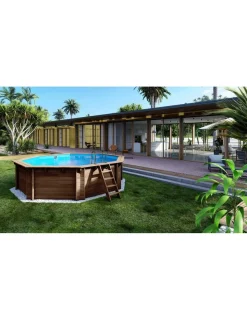 ALTANKA - Piscine en bois 5,37x5,37 - h.1,31 m autoportante - bas90osp+sza8 - altanka