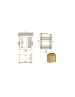 ALTANKA - Piscine en bois 5,37x5,37 - h.1,31 m autoportante - bas90osp+sza8 - altanka