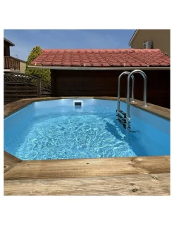 ALTANKA - Piscine en bois nemo 4,3x3 - h.1,18 m fixations à visser - bas7302ospl - altanka