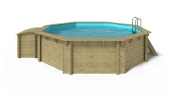 ALTANKA - Piscine en bois 4,71x4,72 - h.1,20 m autoportante - bas753osp+sza7 - altanka