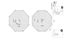 ALTANKA - Piscine en bois 4,71x4,72 - h.1,20 m autoportante - bas753osp+sza7 - altanka