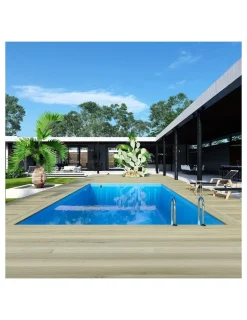 ALTANKA - Piscine en bois aqua 8,5x4,35 - h.1,45 m fixations à visser - bas7309ospl+sza - altanka