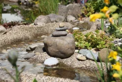 AQUAGART - Bâche gravillonnée 10 m x 0,6 m de large pour les bords de cours d'eau de jardin, bâche, couleur sable
