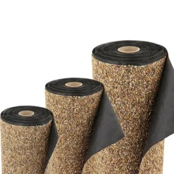 AQUAGART - Bâche gravillonnée 1 m x 1 m de large pour les bords de cours d'eau de jardin, revêtement de bassin, couleur sable