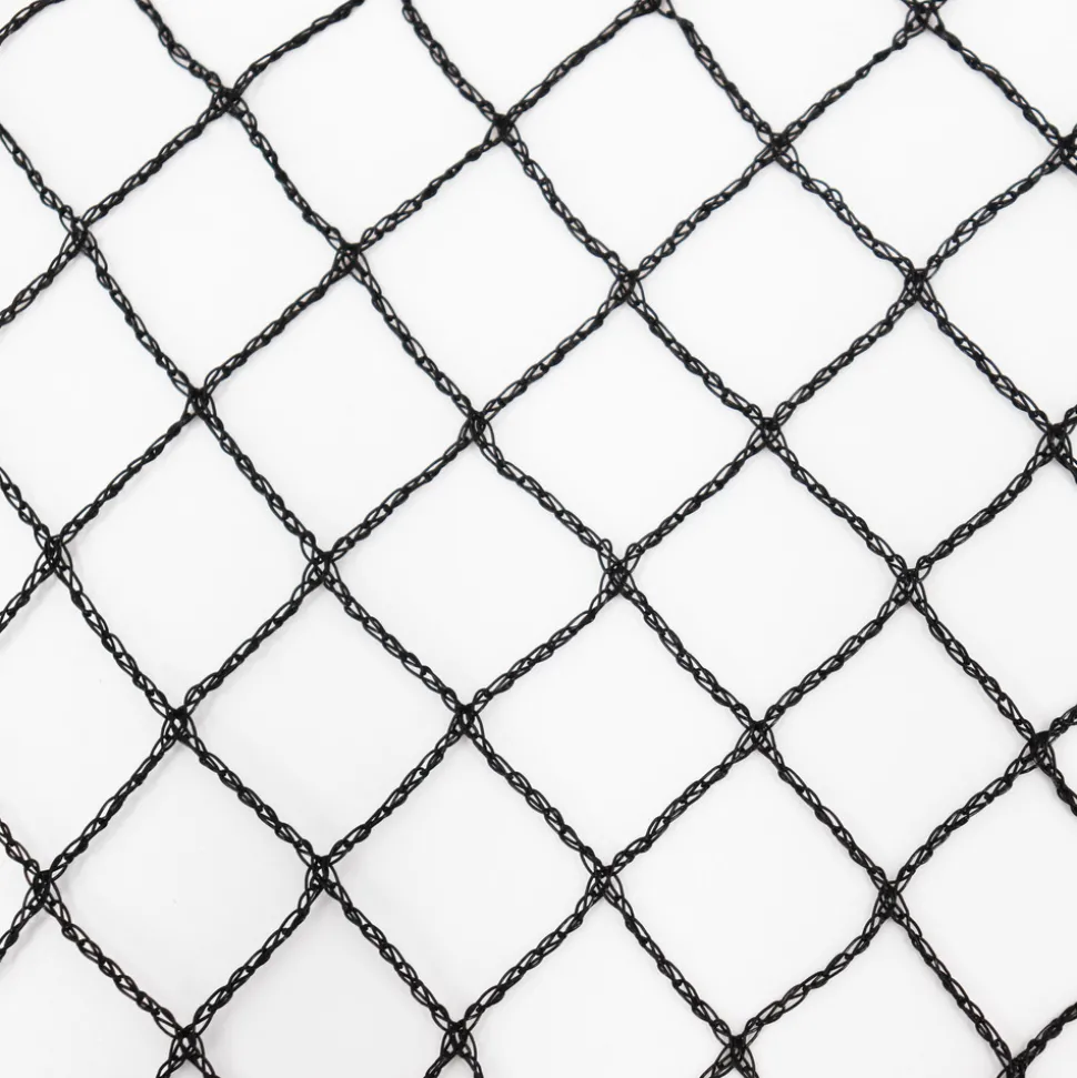 AQUAGART - Filet de bassin 15 m x 10 m noir, filet d'étang à poisson, filet à feuilles, filet, filet de protection contre les oiseaux, robuste