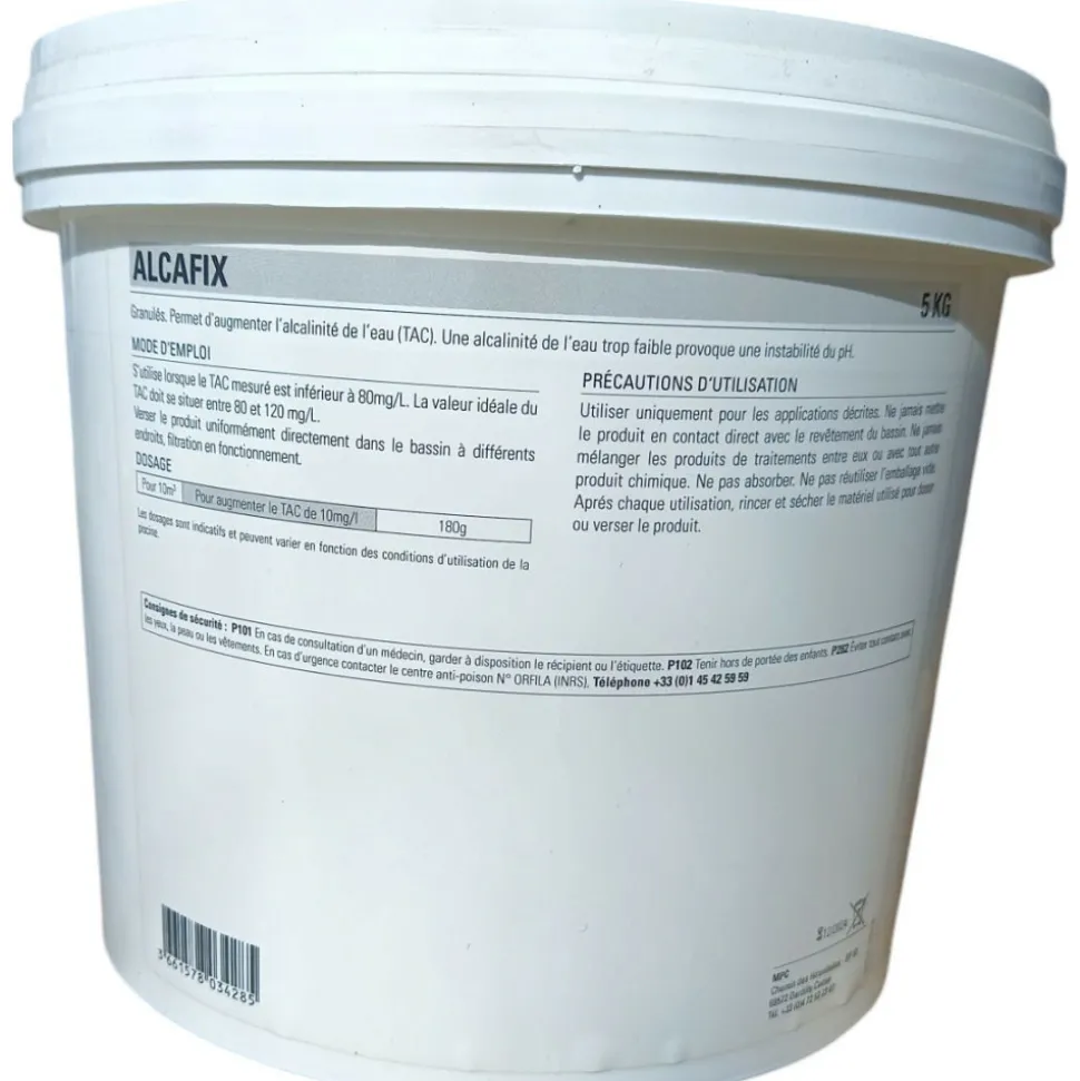 AQUAPURE - Nmp augmentateur d'alcalinité en poudre 5kg - alcastop