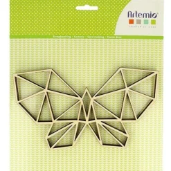 ARTEMIO - Silhouette en bois mdf - papillon en origami