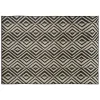 ATMOSPHERA - Tapis décoratif noir pour extérieur ou intérieur en polypropylène 150 x 230 cm