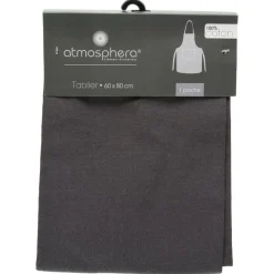 ATMOSPHERA CREATEUR D'INTERIEUR - Tablier - coton - gris foncé - 60x80 cm