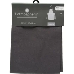 ATMOSPHERA CREATEUR D'INTERIEUR - Tablier - coton - gris foncé - 60x80 cm