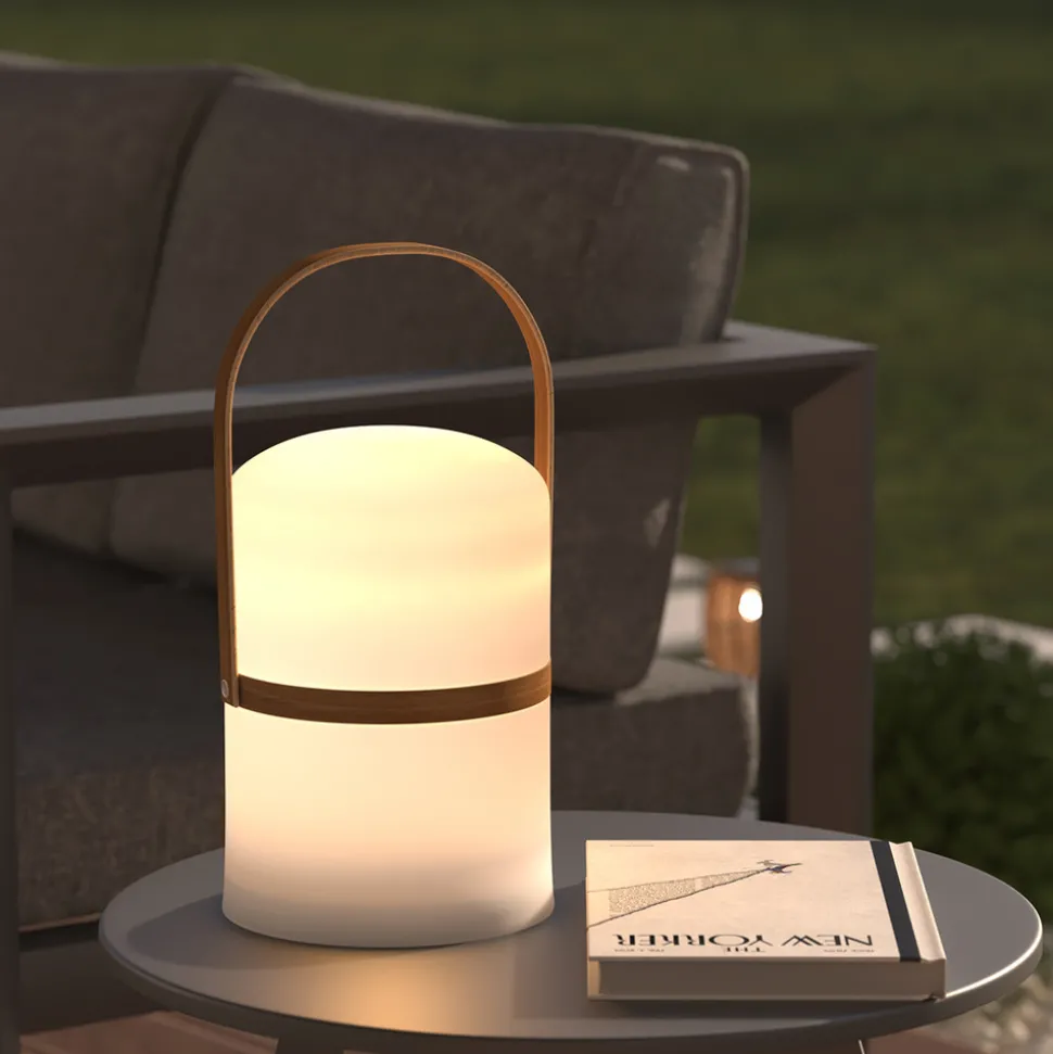 ATMOSPHERA CREATEUR D'INTERIEUR - Lampe d exterieur led "kiara" blanc h36cm