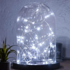 ATMOSPHERA CREATEUR D'INTERIEUR - Guirlandes - 40 micro led - argent et blanc - l400 cm