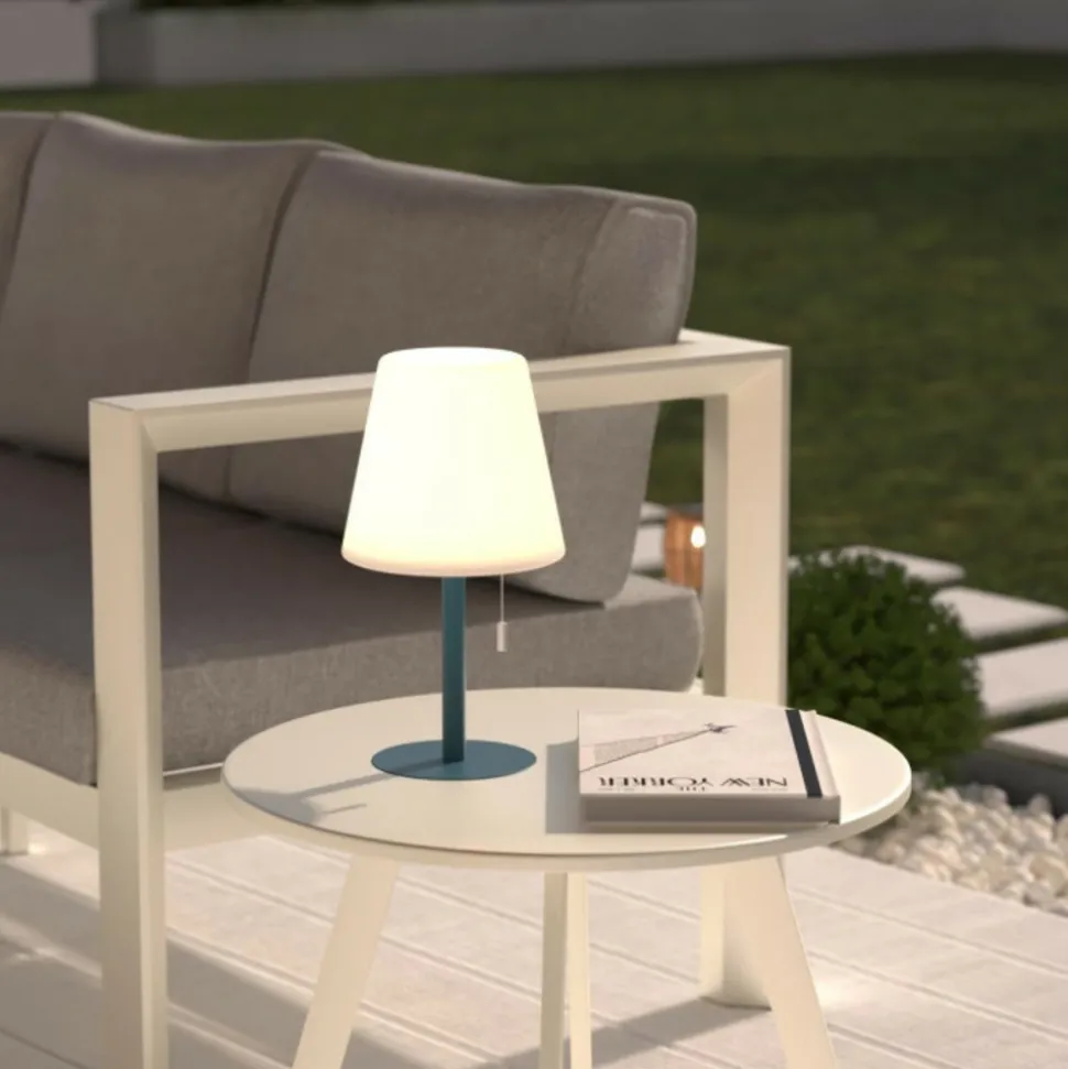 ATMOSPHERA CREATEUR D'INTERIEUR - Lampe usb d extérieurled "zack" bleu canard h30cm
