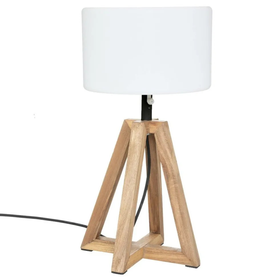 ATMOSPHERA CREATEUR D'INTERIEUR - Lampes à poser d'extérieur "matia" - bois d'acacia - marron caramel - h59 cm