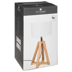 ATMOSPHERA CREATEUR D'INTERIEUR - Lampes à poser d'extérieur "matia" - bois d'acacia - marron caramel - h59 cm