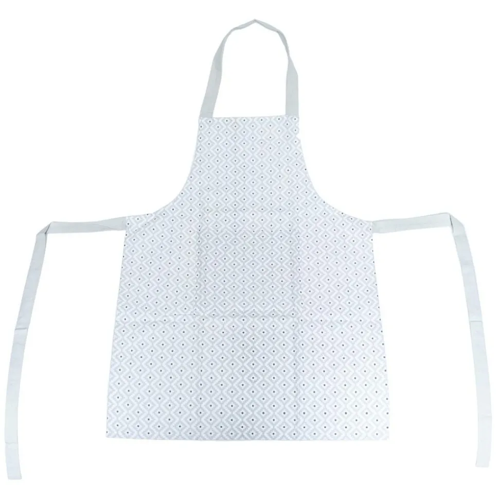ATMOSPHERA CREATEUR D'INTERIEUR - Tablier imprimé "etnik" - gris - coton 60x80 cm