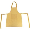 ATMOSPHERA CREATEUR D'INTERIEUR - Tablier imprimé "paty" - jaune ocre - coton 60x80 cm