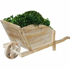 AUBRY GASPARD - Jardinière brouette en bois