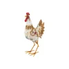 AUBRY GASPARD - Statue de coq en métal coloré