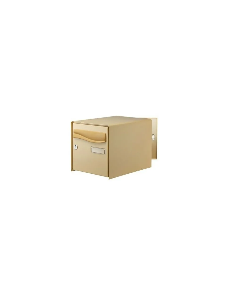 AUTO PRATIC - Boîte aux lettres à ouverture totale r-box lys 2 portes beige - decayeux
