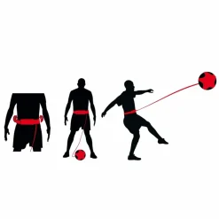 AVENTO - Accessoire d'entraînement pour football noir et rouge
