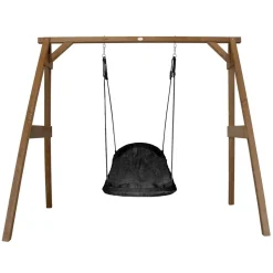 AXI - Axi portique en bois fsc marron avec balançoire nid d'oiseau enfant 100 cm roxy