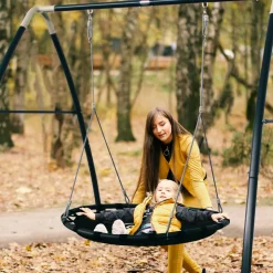 AXI - Axi portique en métal avec balançoire nid d'oiseau enfant