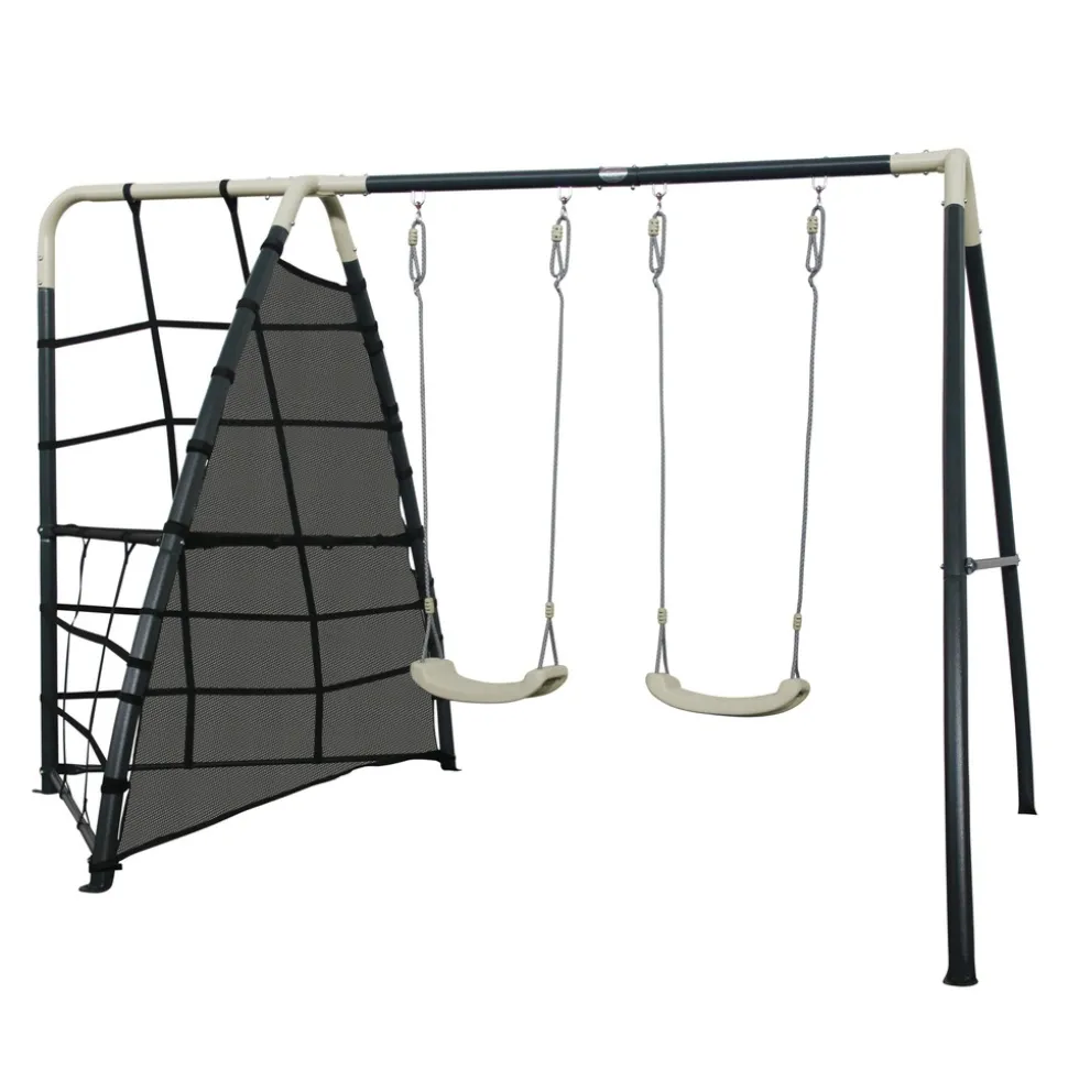 AXI - Axi set de balançoire en métal en anthracite & crème