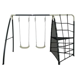 AXI - Axi set de balançoire en métal en anthracite & crème