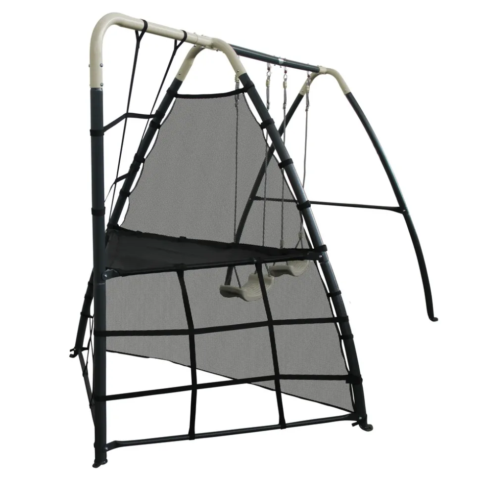AXI - Axi set de balançoire en métal en anthracite & crème