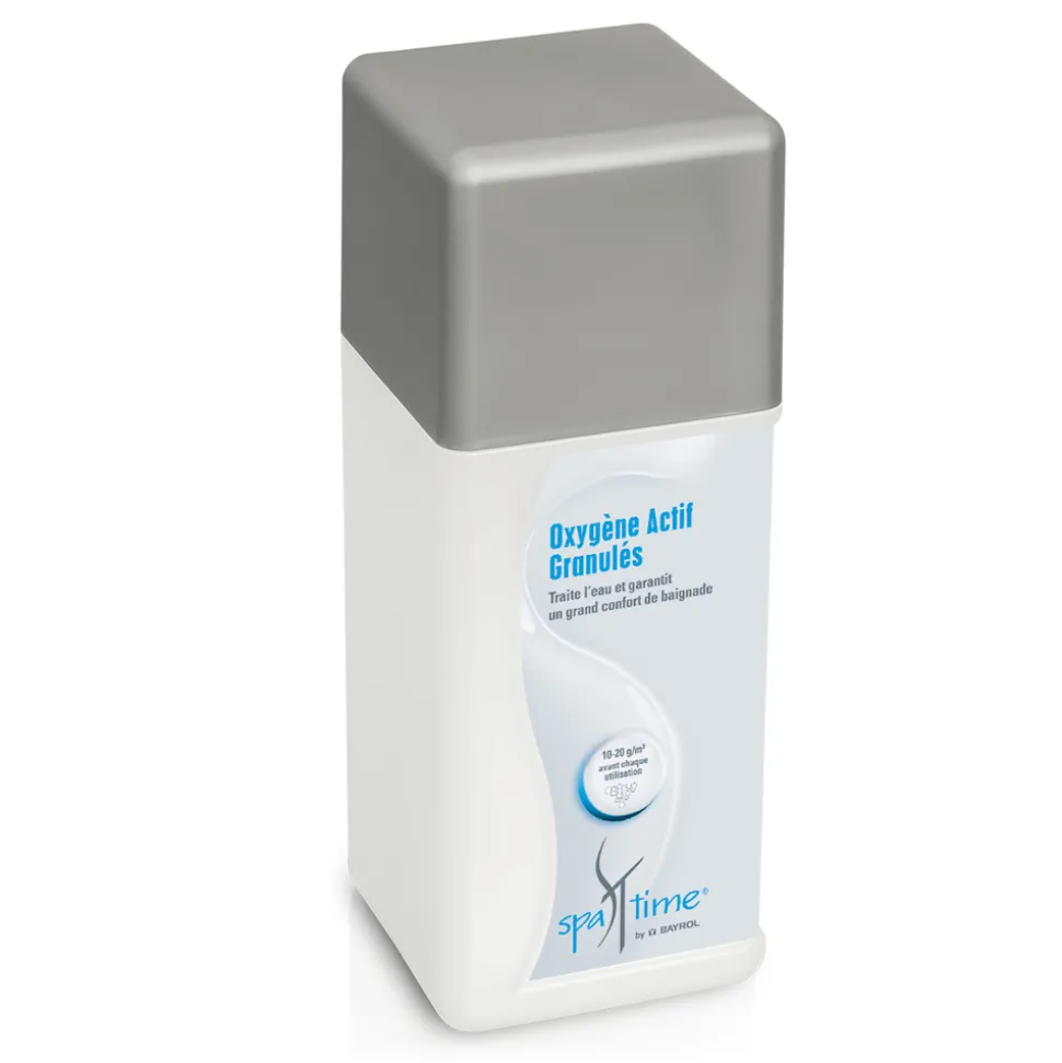 BAYROL - Granulés d鈥檕xygène actif pour spa Spatime - boîte de 1 kg
