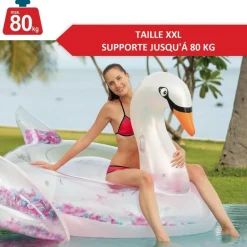 BB LOISIR - Ballon flotteur signe gonflable pour piscines xxl 183x162x117 cm pour adultes et enfants à partir de 14 ans bouée de natation