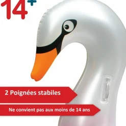 BB LOISIR - Ballon flotteur signe gonflable pour piscines xxl 183x162x117 cm pour adultes et enfants à partir de 14 ans bouée de natation