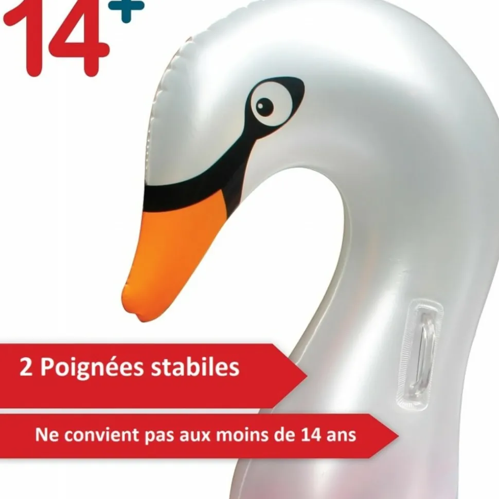 BB LOISIR - Ballon flotteur signe gonflable pour piscines xxl 183x162x117 cm pour adultes et enfants à partir de 14 ans bouée de natation