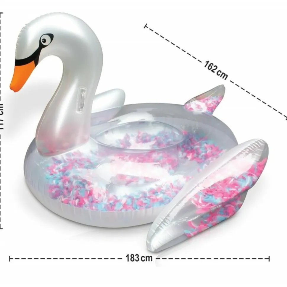 BB LOISIR - Ballon flotteur signe gonflable pour piscines xxl 183x162x117 cm pour adultes et enfants à partir de 14 ans bouée de natation