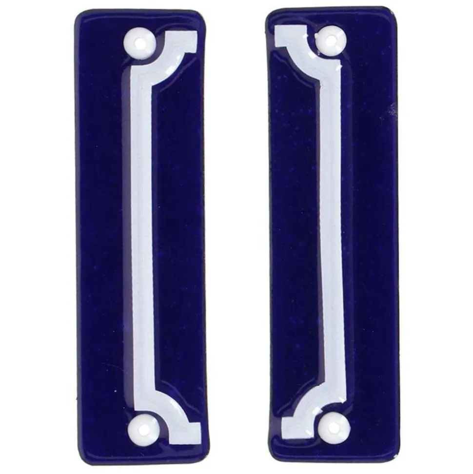 BEST FOR BOOTS - Cadre pour numéro de maison en fer émaillé (lot de 2)