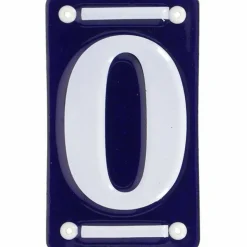 BEST FOR BOOTS - Numéro de maison en fer émaillé chiffre 0