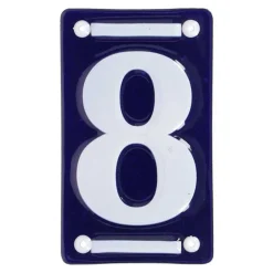 BEST FOR BOOTS - Numéro de maison en fer émaillé chiffre 8