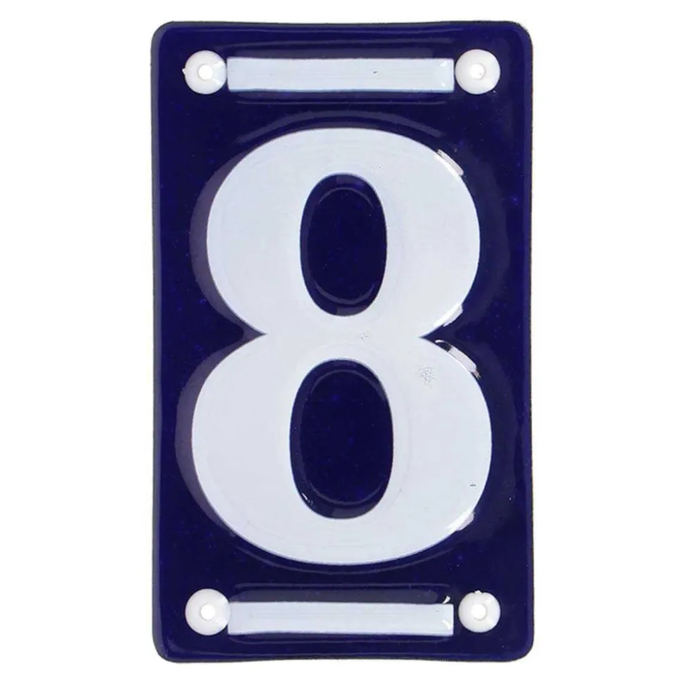 BEST FOR BOOTS - Numéro de maison en fer émaillé chiffre 8