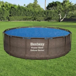BESTWAY - Bâche à bulles ronde ou ovale pour piscine bestway