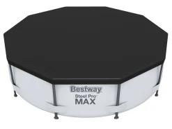 BESTWAY - Bâche de protection 4 saisons pour piscine tubulaire steel pro ronde ø 3,05 m